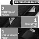 Msmsse Men's Outerwear Vests Winter Quilted Padded Vest Gilet Stand Collar Warm Puffer Vest (Black, L)