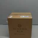 Vlando Makeup Organizer Countertop,Large Vanity Organizer PU Leather Make up Storage with 4 Drawers Skin care Organizer Cosmetic Display Case for Lipstick,Brushes,Bedroom-White