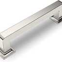 Amerdeco 8 Pack Brushed Satin Nickel Cabinet Pulls 3 Inch(76MM) Hole Centers Kitchen Cabinet Handles Cabinet Hardware Kitchen Handles for Cabinets Cupboard Handles Drawer Pulls ZH0019