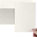 Geosar Linen Cardstock Invitation Cardstock Heavyweight Printer Paper 92lb 250gsm Index Cards for Printer Cover Postcards Blank Flash Note Greeting(Cream)