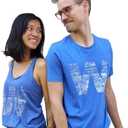 SCOBAR Chicago Baseball T-Shirt (Blue, XXL)