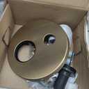 Delta Modern 14 Series Round Rain Shower System Faucet Set, Rainfall Brushed Gold Shower Head and Handle Set, Valve Trim Kit, 10 Inch, Champagne Bronze T342702-CZ (Valve Not Included)