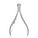 Revlon Half Jaw Cuticle Nipper, Manicure Tool for Nail Care, Hangnail Clipper, For More Precise Trims, Non-Slip Grip, Stainless Steel, 1 Count