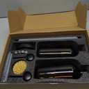 [Luxury] Kitchen Soap Dispenser Set - 16OZ Amber Glass Bottle, Stainless Steel Pump, Instant Dry Tray, Waterproof Labels, Non-Slip Silicone Pad, and Dish Brush | Upgrade for Your Kitchen and Bathroom