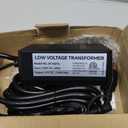 60W Low Voltage Transformer with Photocell Sensor and Timer 120V AC to 12V DC Outdoor Weatherproof Landscape Lighting Transformer for Pathway Lights Spotlights, ETL Listed