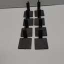 2 in 1 Fireplace Garland and Stocking Hangers for Mantel Heavy Duty Christmas Stocking Holders for Mantle Metal Garland Hooks Xmas Holiday Decoration (8 Pack,Black)