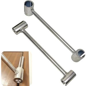 2-Piece Door Hinge Adjustment Tool - Dual - Head Steel Set for Door Gap Adjustment & Door Alignment - Door Hinge Adjuster for Fire & Security Doors