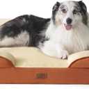 Bedsure Orthopedic Dog Bed for Extra Large Dogs - XL Washable Dog Sofa Beds Large, Supportive Foam Pet Couch Bed with Removable Washable Cover, Waterproof Lining and Nonskid Bottom, Caramel, 42"