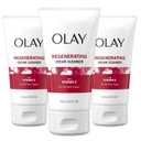 Olay Regenerist Regenerating Cream Cleanser Face Wash, 5 fl oz, Pack of 3