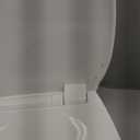 WSSROGY Toilet seat Elongated with Slow Close Hinges, Four Bumpers Never Loosen and Easily Remove, Two Sets of Parts, Plastic, White