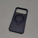 360 Spin Magnetic Stand (Pro-Version) for iPhone 17 Pro Max Case (Compatible with MagSafe) [Military Drop Protection] Matte Translucent Shockproof Protective Phone Case 6.9'', Deep Blue