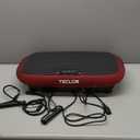 Teclor Vibration Plate Exercise Machine, Vibrating Fitness Platform for Lymphatic Drainage, Full Body Shaker Workout Equipment, Bluetooth Power Shaping Vibrate Plate, Board Sport for Home Exercise Gym, Blue