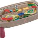 Step2 Deluxe Canyon Road Train & Track Table, Kids Activity Table for Cars, Cover Included, Made of Durable Plastic, Includes 3-Piece Train Set, For Toddlers 3+ Years Old, 16" H X 47" W X 26" D