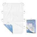 MILDPLUS Washable Bed Pads with 8 Sturdy Handles 34”×52” Extra Large Reusable Underpads 4-Layers Leakproof Chucks Pads Washable for Incontinence (1 Pack; Blue)