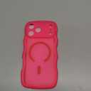 BENTOBEN Magnetic for iPhone 17 Pro Max Case, Cute Wavy [Full Camera Protection][Compatible with MagSafe] Matte Anti-Slip Bumper Women Girls Boys Protective Cover for 17 ProMax 6.9", Hot Pink