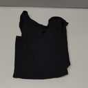 Womens Cotton Tops Long Sleeve T Shirts Square Neck Y2k Tops Slim Fit Going Out Fall Fashion Clothes 2026 (X-Small, Black)