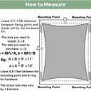 12'X16' Rectangle Sun Shade Sail Sun Shades Outdoor Patio | Cool Grey, 180GSM, UV Block, Tear & Fade, Breathable, SunShades for Patio, Garden, Yard, Deck