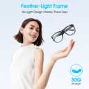Bluetooth Smart Glasses,Blue Light Blocking Glasses for Men and Women ,Built-in Mic & Speakers,Smart Wireless Headphone Glasses for Office/Work Blue Light Filtering, Voice Control,Unisex
