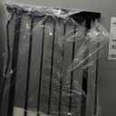 Narrow Baby Gates for Stairs Doorways Auto Close Tension Black Metal Child Pet Safety Gates with Pressure Mount 24-29 Inch Wide