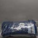 Cozy Bliss Faux Fur Throw Blanket for Couch, Cozy Warm Plush Striped Blanket for Sofa Bedroom Living Room, 90 * 90 Inches Navy Blue