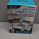 35 Pack Space Saver Bags (5 Jumbo/6 Large/6 Medium/6 Small/6 Roll-M/6 Roll-S) Compression Storage Bags for Comforters and Blankets, Vacuum Sealer Bags for Clothes Storage, Hand Pump Included