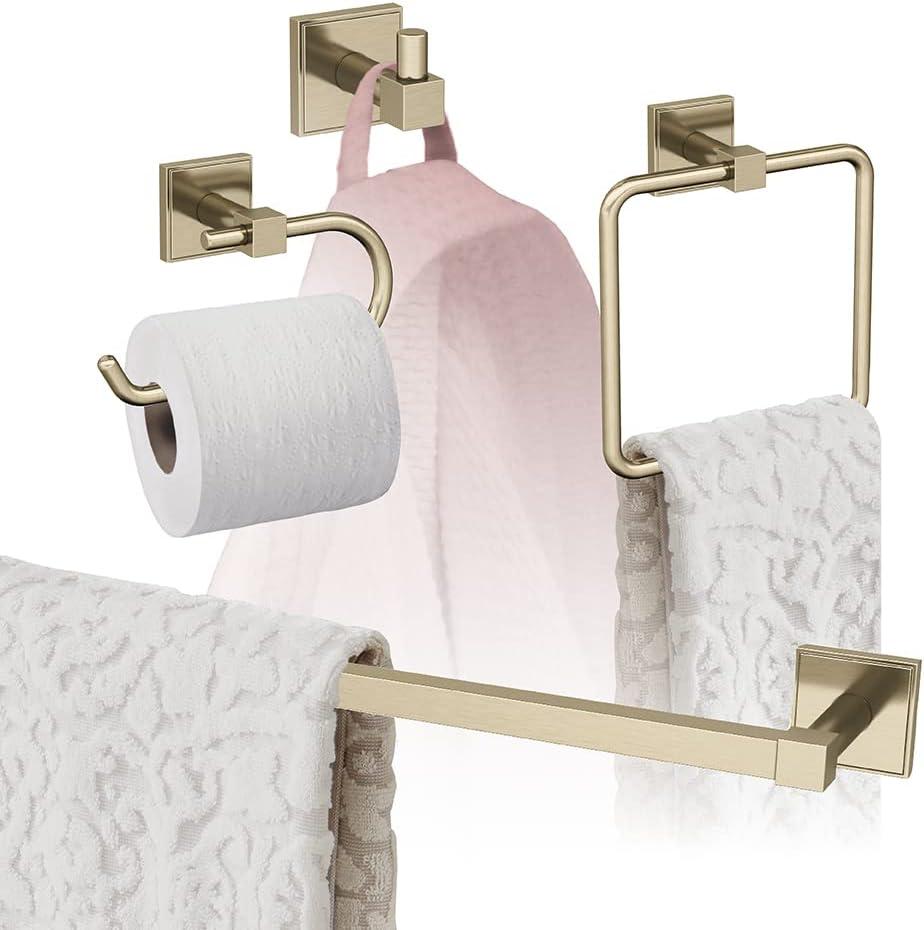 Amerock | Golden Champagne | Appoint | Towel Bar | 24 inch (610 mm) | 1 Piece | Bathroom Accessories