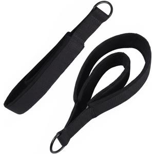 Pilates Double Loop Straps with Extra Padding, Adjustable D Ring Reformer Straps for Home Gym, Yoga Stretching, Core Strength Training