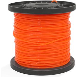 Heavy Duty 0.095 Nylon Trimmer Line Round Strimmer Cord Weed Eater Wire Rope String for Garden Grass Strimmer & Electric Trimmers, 2.4mm x 100m, 0.095" - 328ft