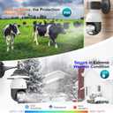 SYMYNELEC 5GHz/2.4GHz Light Bulb Security Camera Outdoor Waterproof 2.5K, Dual-Band WiFi Light Socket Security Camera with AI Human Motion Detection Tracking 4MP Color Night Vision Siren Alarm Alexa
