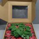 Cliselda 100Pcs Red Fake Roses Artificial Flowers with Stems, Valentine's Day Gifts, Real Touch Foam Rose Bulk Faux Flowers for Wedding Bouquets Centerpieces Flower Arrangement