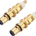 Ceramic Disc Cartridge Replacement for 910-030, Compatible with Price/Pfister Shower and Faucet Stem, Shower Valve Cartridge for Tub and Shower Faucet, Brass Construction (2 Pack)