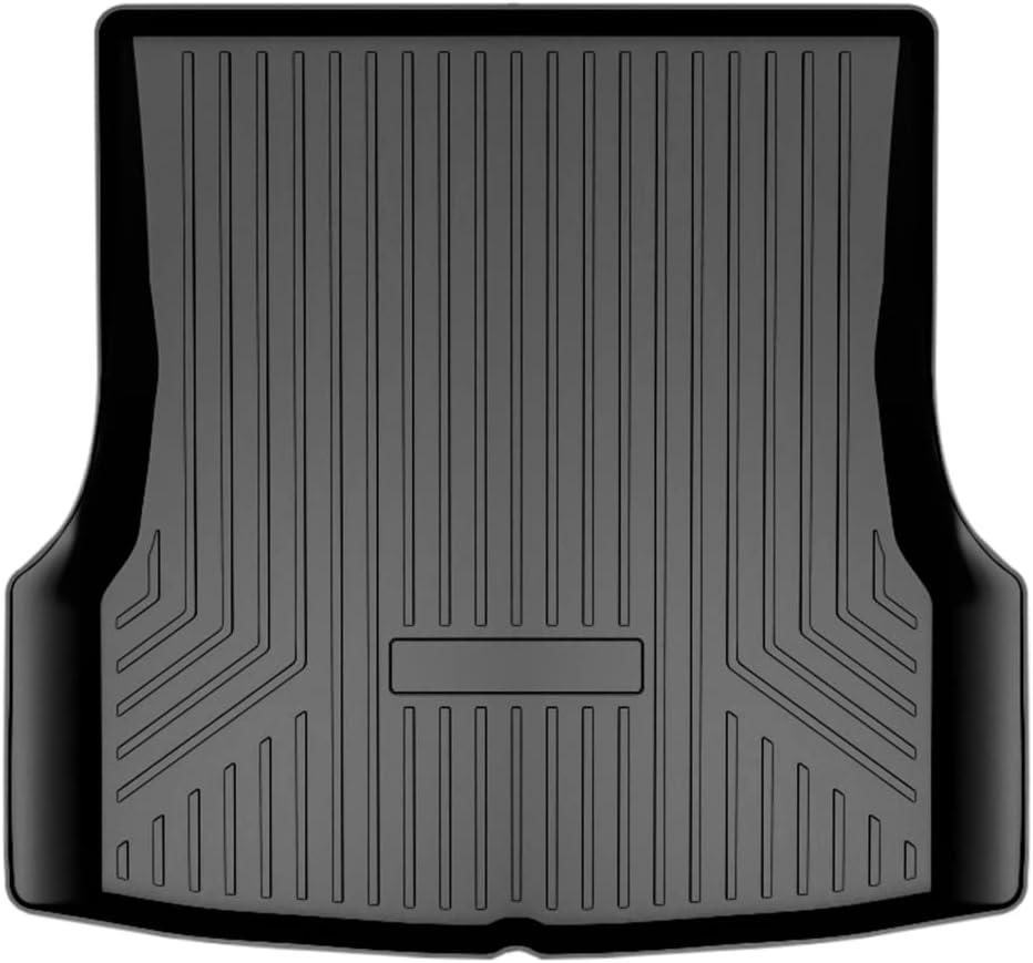 Mixsuper Custom Fit Rear Cargo Liner for Tesla Model S 2012-2020 All Weather Trunk Liner Cargo Mat Black (Not Fit 2021 Tesla Model S Plaid/Long Range)