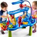 JUKUDAHU Water Table for Kids Ages 4-8 with Water Pumb, Summer Outdoor Sand Water Table for Boys Girls, Kids Water and Sand Activity Sensory Toys for Toddlers Age 3-8