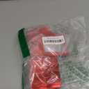 100 PCS Resealable Mylar Bags with Zipper and Frosted Clear Window Smell Proof Packaging Bags Foil Pouch Zipper Bag for Food Self Sealing Storage Supplies (Red, 2.75×3.93)