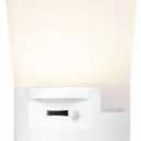 GE Ultrabrite Dimmable Sconce LED Night Light GEPlug-In, Energy Efficient, Dusk-to-Dawn Sensor, Adjustable Brightness, Ideal for Bedroom, Bathroom, Hallway, Nursery, White, 45123, 1 Pack,