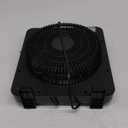 JRD 13" Box Fan with Powerful Airflow, Quiet Cooling Desk Fan with Digital Touch Screen, 3 Speeds, 5 Blades, 15h Timer, Portable Table Fan for Bedroom Office Home Kitchen, Black