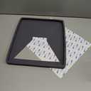 Starlink Mini Case, Mini Protective Cover Liquid Silicone Case for Starlink Satellite Dish, Accessories for Starlink Portable Full Cover Shell with Black Sticker (Grey)