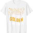 It's My Golden Birthday Celebration Party Birth Golden Fan T-Shirt Large