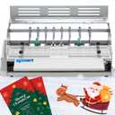 Mxmoonant Electric Creasing Machine Plus with 2X Creasing, 2X Perforating, 2X Cutting Blades, 25r/min Paper Creaser Perforator Cutter Folder for Greeting Cards Invitations Tickets 470mm 110V