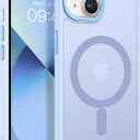 BENTOBEN Magnetic for iPhone 13 Case & iPhone 14 Case [Compatible with Magsafe] Translucent Matte Phone Case iPhone 13/14 Slim Thin Shockproof Women Men Protective Cover, Light Blue
