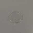 TOSSWARE NATURAL Flat Lid With Straw Slot Set of 50 - Plant Based 98mm Lids for Cold Cups - Plastic Alternative Clear Lids - Only Compatible with TOSSWARE NATURAL 98mm Cups