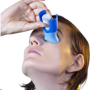 Eyedrop Bottle Guide Aid Dispenser, Reusable Eye Dropper Applicator, Eye Drop Helper for Accurate Delivery, Safe and Easy Eyecare for Seniors and The Whole Family, Fits Most Eye Drops Bottles