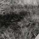 Deerhoo Large Shag Area Rugs 6 x 9, Tie-Dyed Plush Fuzzy Rugs, Black Gray | Soft Furry, Non-Slip, Washable, Indoor Carpet, For Living Room, Boys Bedroom, Nursery Kids Home Decor