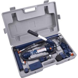 TCE TCE70401 Torin Portable Hydraulic Ram: Auto Body Frame Repair Kit with Blow Mold Carrying Storage Case, 4 Ton (8,000 lb) Capacity, Blue