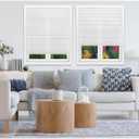 Redi Shade No Tools Easy Lift Trim-at-Home Cordless Pleated Light Filtering Fabric Shade White, 36" W x 64" L, (Fits windows 19"- 36")