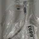 The Stop Shop Universal Rear Braided Stainless Brake Hose, 21" Long with Mouting Block, Made in USA