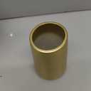 Light Gold Vase - 6" Gold Ceramic Flower vase for Home/Table/Accent Decor, Minimalist Modern Vases Ceramic for Centerpieces, Room Decor, Living Room, Bedroom or Gift (Small)