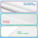 Comfyanno Cot Sheets for Daycare Toddler Size - Fits 23" x 40" Cot, 10 Pack Bulk, Daycare Essentials, Soft & Comfortable Fitted Cot Cover, Preschool Kids Nap Time Sheets, Brushed Microfiber - White