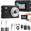 HOTU Mini Keychain Digital Camera, Y2K Pocket-Size Mini Camera, 2MP 1080P Small Camera with 32GB Card, Video Recorder with Long Battery Life for Travel, Party and Vlog (Black)