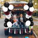 2 x Halloween Trunk or Treat Car Decorations Kit with Skeleton Design, Large Halloween Decor for SUV Car Archway Garage Party Supplies Decorations Outside
